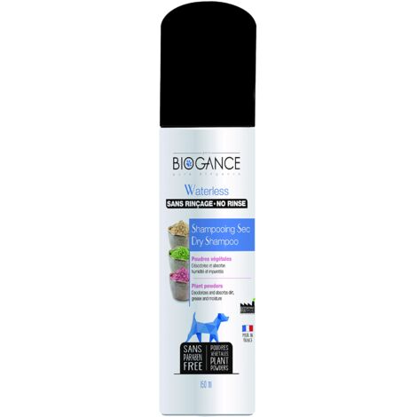 Biogance Shampoo Secco per la Pulizia dei Cani, 150 ml