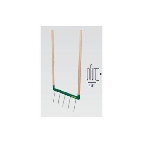 Biogrif Naturovert 5 dents non assemblée manche bois PEFC LEBORGNE - 320301