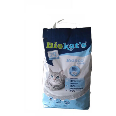 BIOKAT´S BIANCO CLASSIC arena para lecho de gatos (antibacteriana