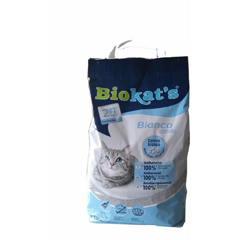 Biokat's Bianco Classic Arena per letto per gatti (antibatterico e assorbente al 100%) - 5 kg
