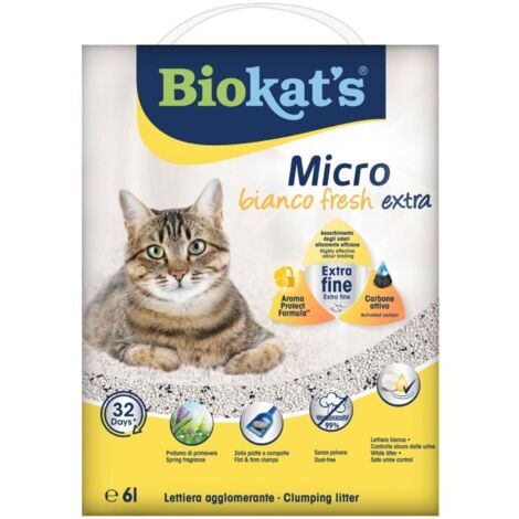 Biokat's Lettiera Micro Bianco Fresh Extra 6 Lt
