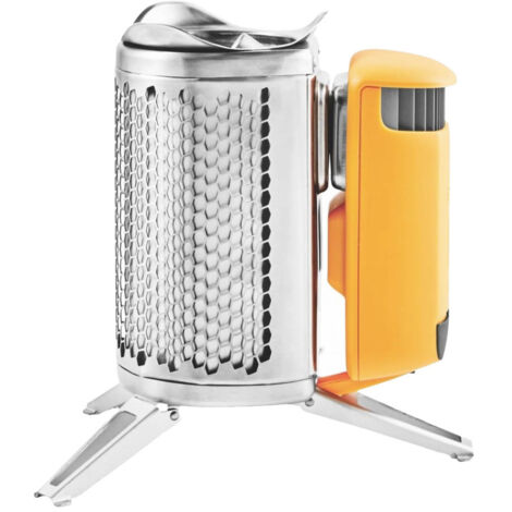 BioLite CampStove 2+ Holzkocher Hobo Camping Outdoor Kocher mit USB-Lampe FlexLight 100
