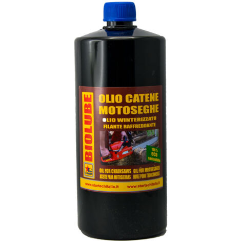 BIOLUBE olio lubrificante catena motosega protettivo biologico winterizzato 2 lt