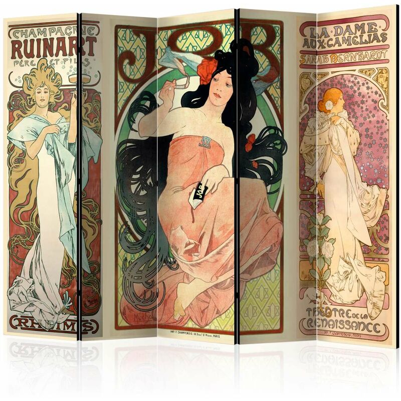 

Biombo - Alphonse Mucha. Women's II [Room Dividers] Medidas 225X172