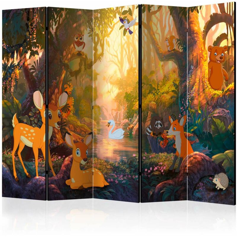 

Biombo - Animals in the Forest II [Room Dividers] Medidas 225X172