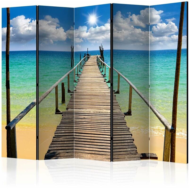 

Biombo - Beach, sun, bridge II [Room Dividers] Medidas 225X172