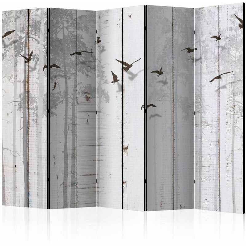 

Biombo - Birds on Boards II [Room Dividers] Medidas 225X172