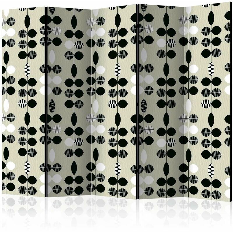 

Biombo - Black and White Dots II [Room Dividers] Medidas 225X172