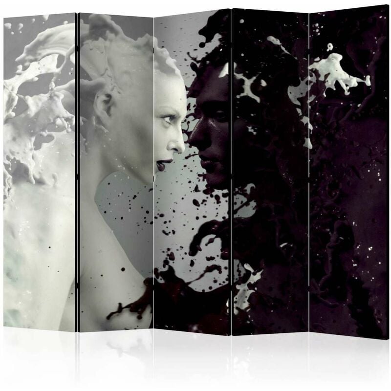 

Biombo - Black and White Faces II [Room Dividers] Medidas 225X172