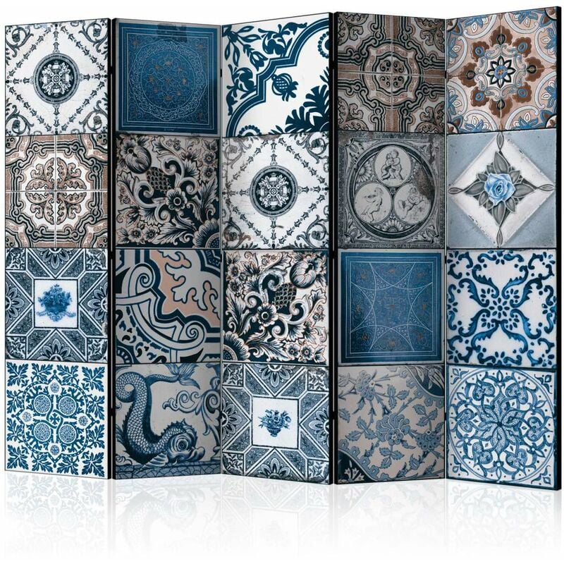 

Biombo - Blue Arabesque II [Room Dividers] Medidas 225X172