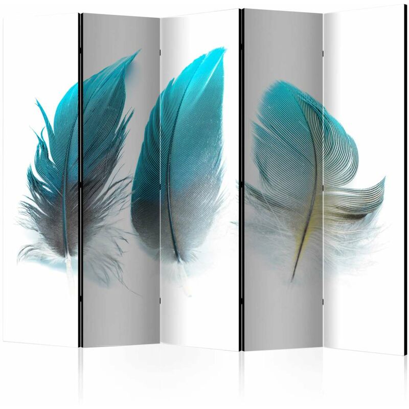 

Biombo - Blue Feathers II [Room Dividers] Medidas 225X172