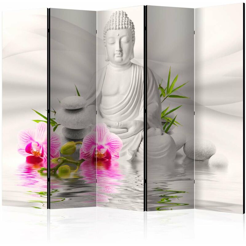 

Biombo - Buddha and Orchids II [Room Dividers] Medidas 225X172