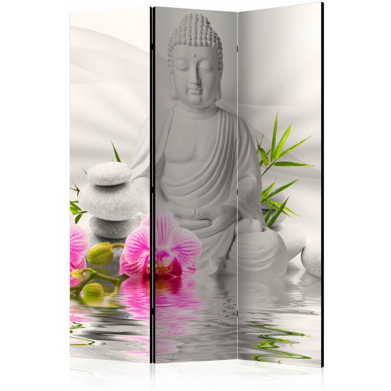 

Biombo - Buddha and Orchids [Room Dividers] Medidas 135X172