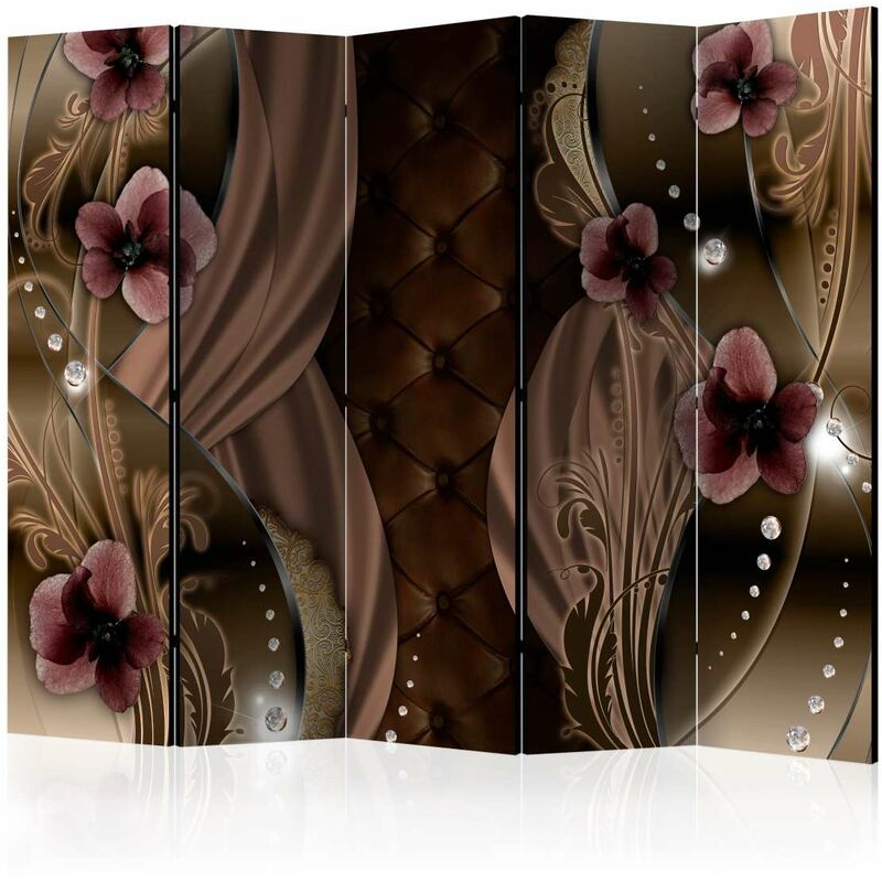 

Biombo - Burgundy pansies II [Room Dividers] Medidas 225X172