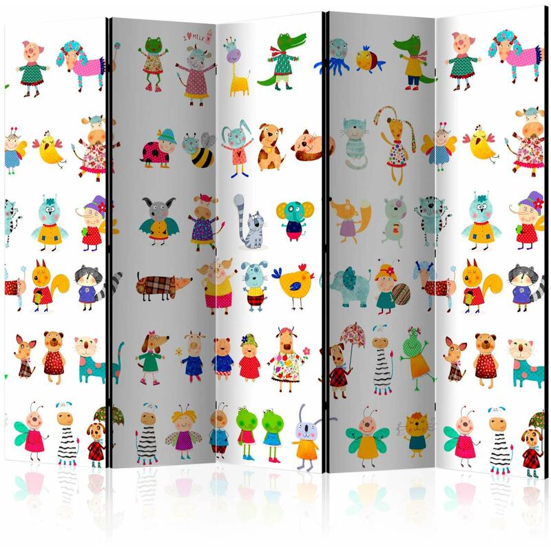 

Biombo - Cartoon Pets II [Room Dividers] Medidas 225X172