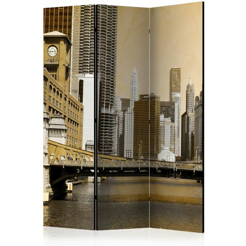 

Biombo - Chicago's bridge (vintage effect) [Room Dividers] Medidas 135X172