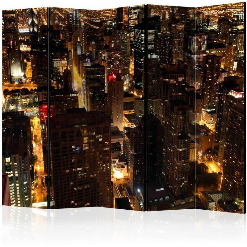 

Biombo - City by night - Chicago, USA II [Room Dividers] Medidas 225X172