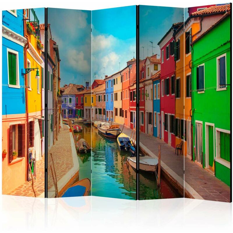 

Biombo - Colorful Canal in Burano II [Room Dividers] Medidas 225X172