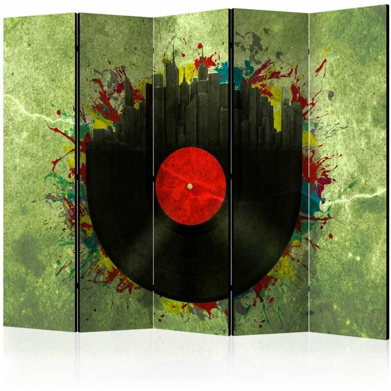 

Biombo - Colorful melodies of the city II [Room Dividers] Medidas 225X172