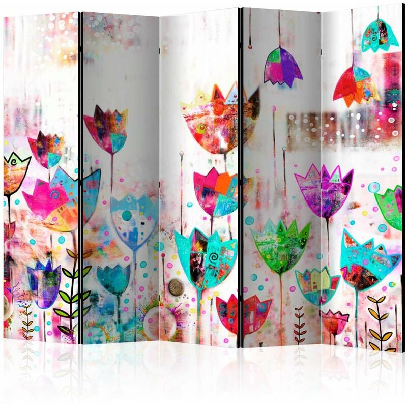 

Biombo - Colorful tulips II [Room Dividers] Medidas 225X172