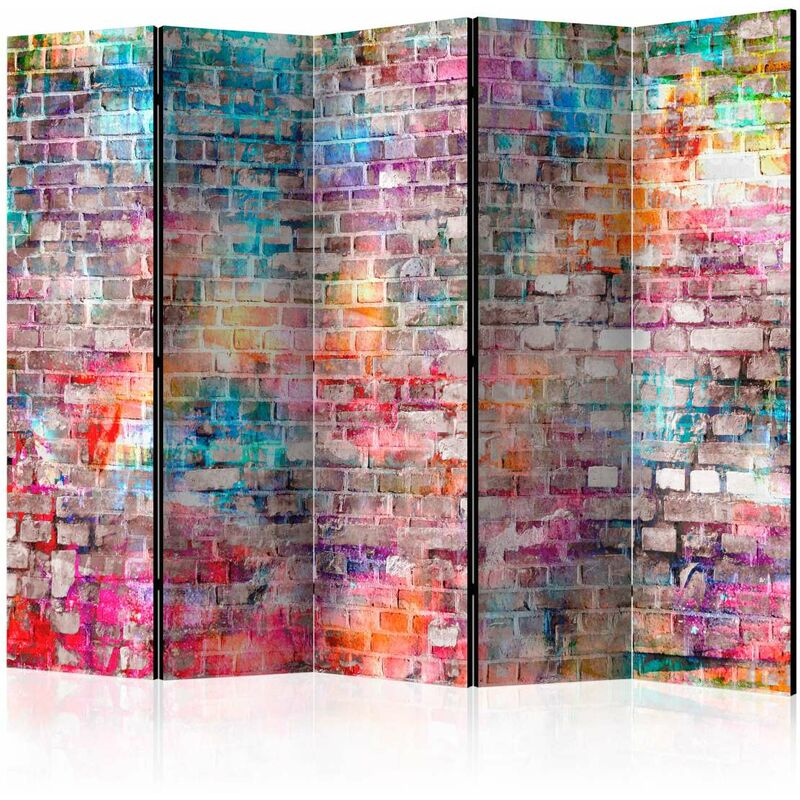 

Biombo - Colourful Brick II [Room Dividers] Medidas 225X172