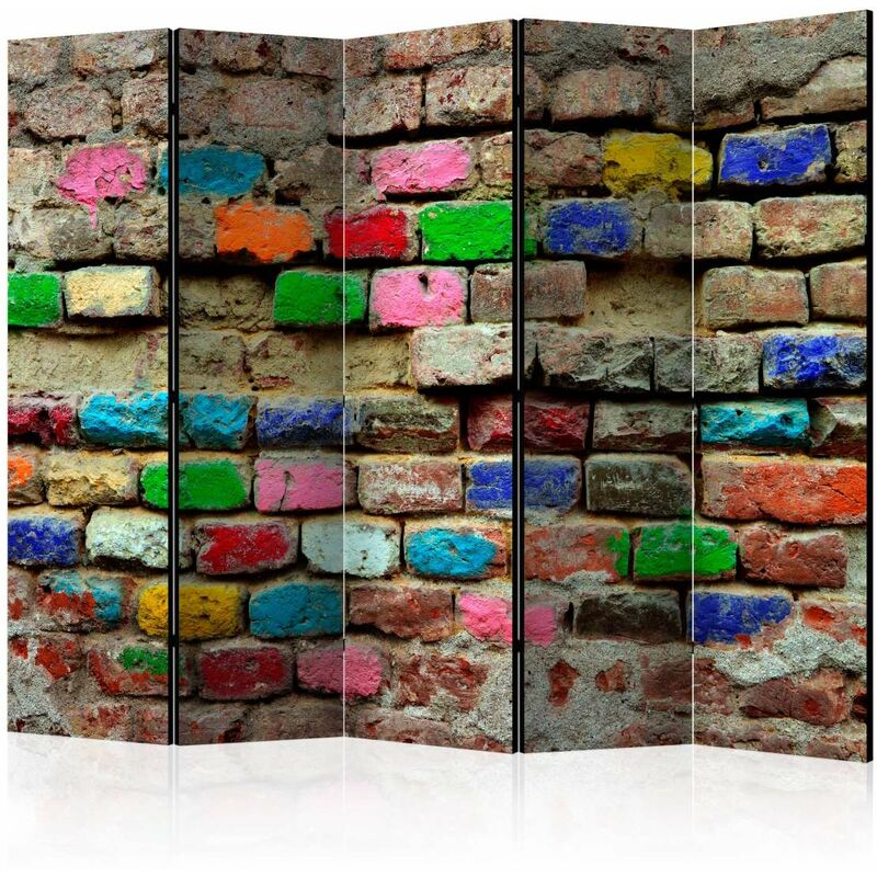 

Biombo - Colourful Bricks II [Room Dividers] Medidas 225X172