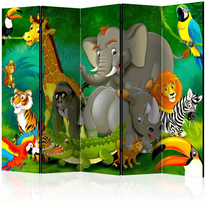 

Biombo - Colourful Safari II [Room Dividers] Medidas 225X172