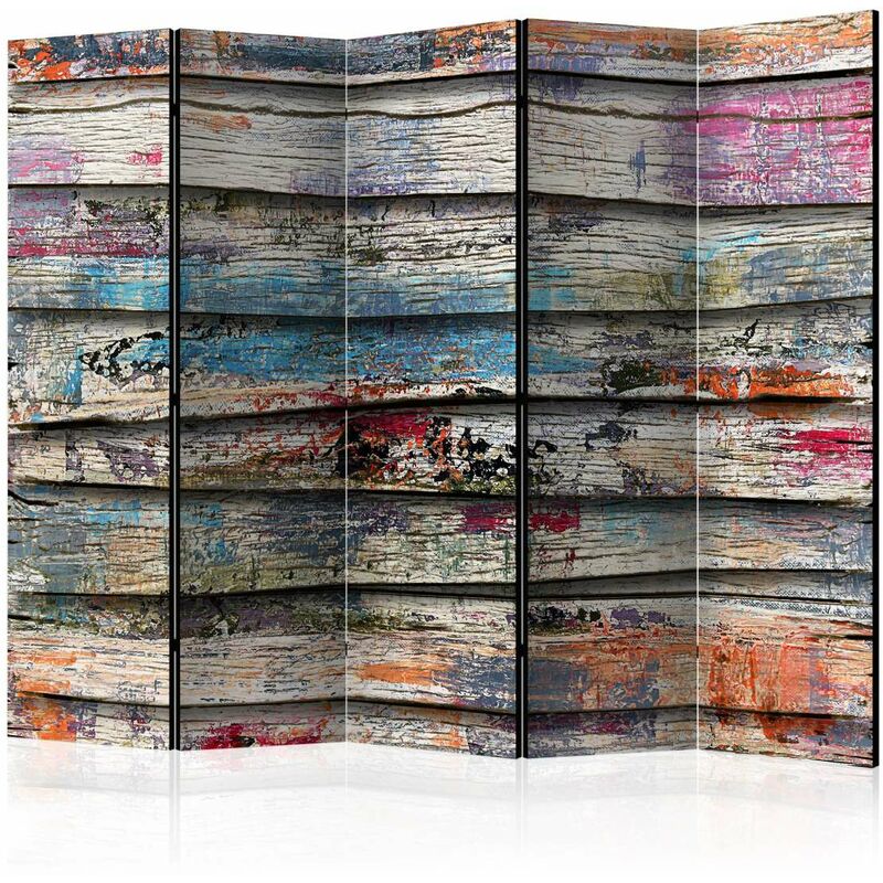 

Biombo - Colourful Wood II [Room Dividers] Medidas 225X172