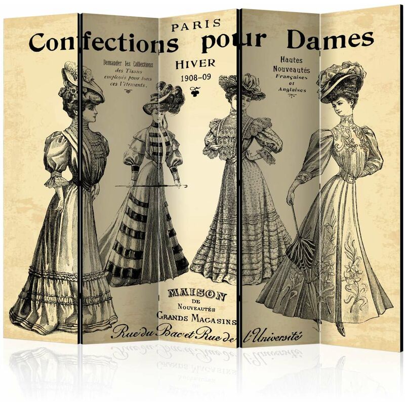 

Biombo - Confections pour Dames II [Room Dividers] Medidas 225X172