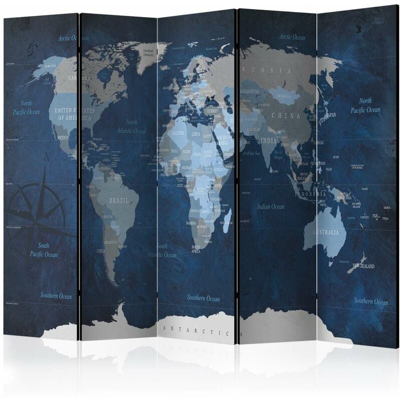 

Biombo - Dark Blue World [Room Dividers] Medidas 225X172