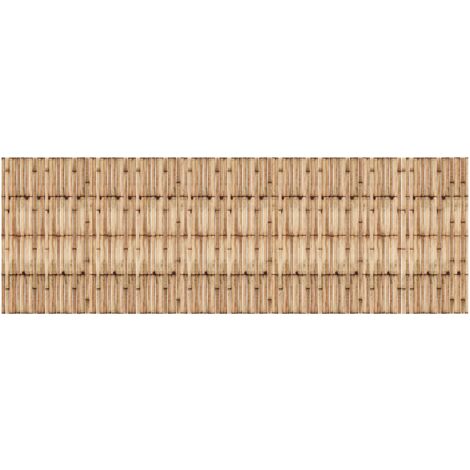Biombo de caña 300 x 100 cm para jardín 030006559