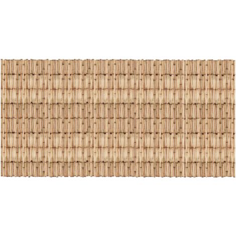 Biombo de caña 300 x 150 cm para jardín 030006560