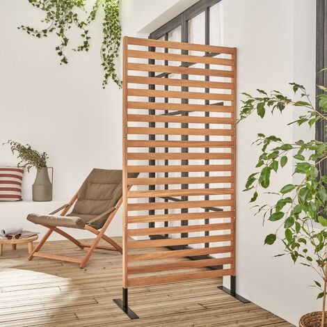 Biombo de madera para el exterior, 80cm, Parada, Madera, 80x40x170 cm