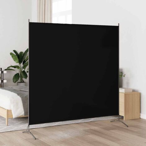 Biombo de tela negro 175x180 cm
