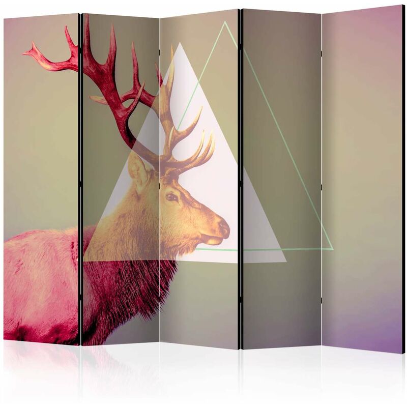 

Biombo - deer (graphic pattern) II [Room Dividers] Medidas 225X172
