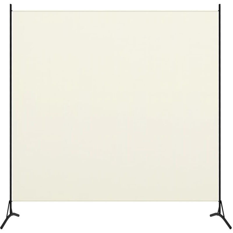 

Happyshopping - Biombo divisor de 1 panel blanco crema175x180 cm