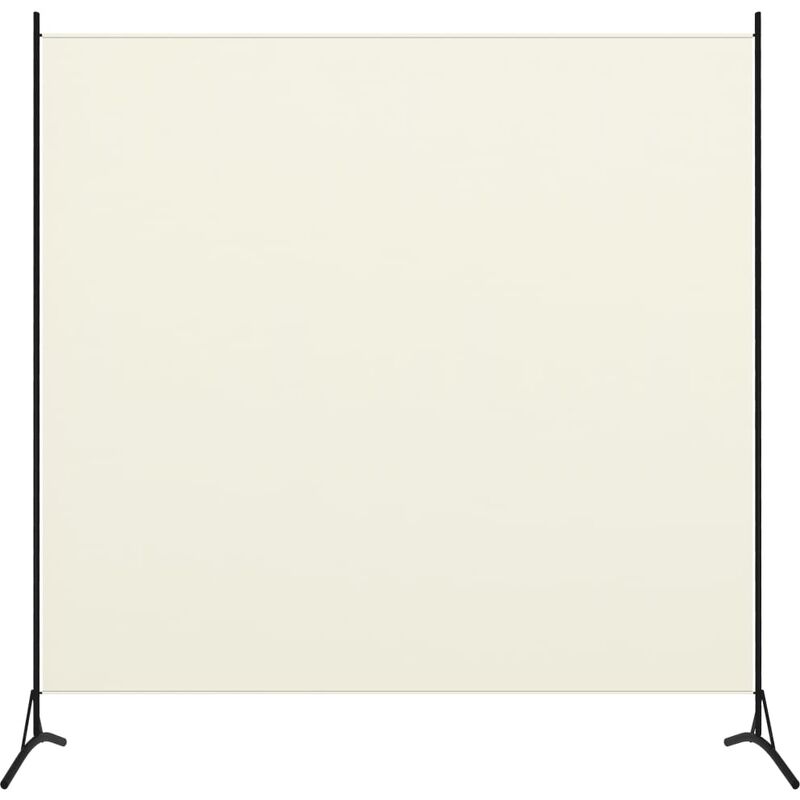 

Biombo divisor de 1 panel blanco crema175x180 cm