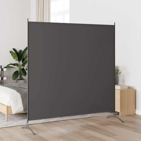Biombo divisor de 1 panel gris antracita 175x180 cm