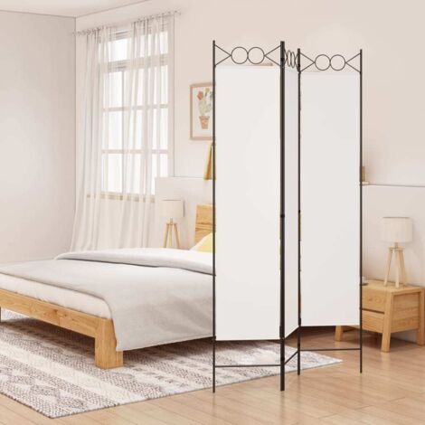 Biombo divisor de 3 paneles de tela  120x200 cm
