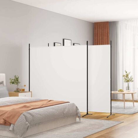 Biombo divisor de 3 paneles de tela  525x180 cm