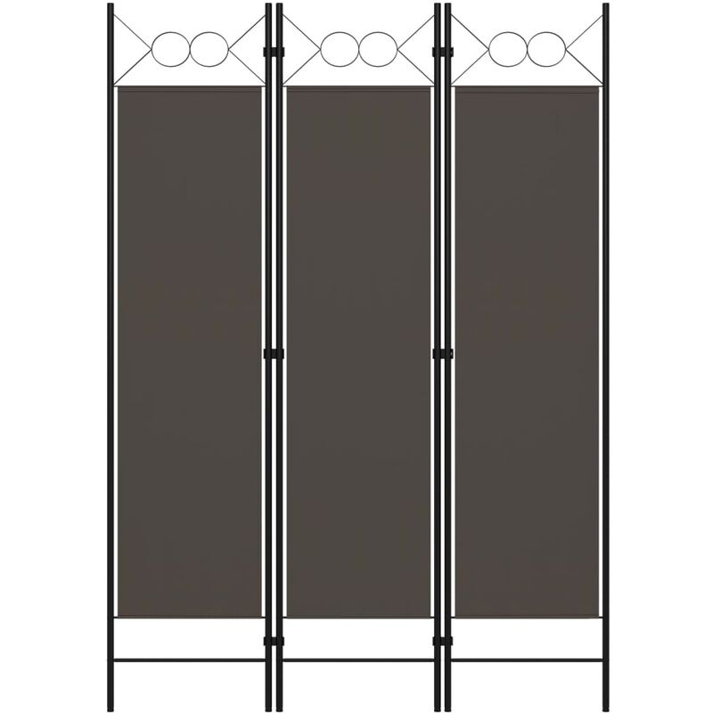 

Biombo divisor de 3 paneles gris antracita 120x180 cm
