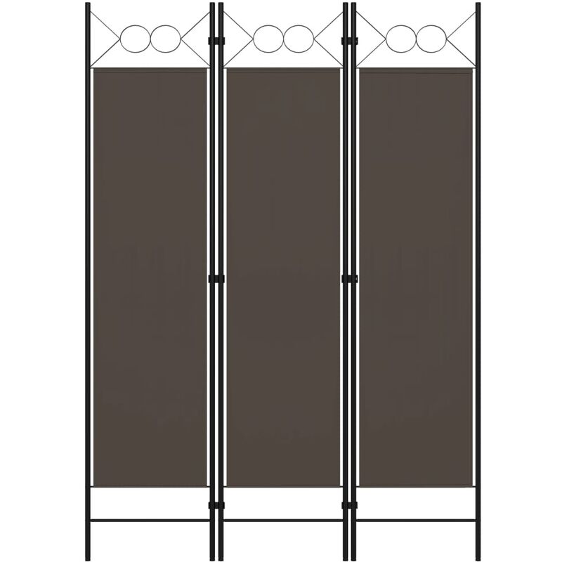 

Biombo divisor de 3 paneles gris antracita 120x180 cm - Antracita