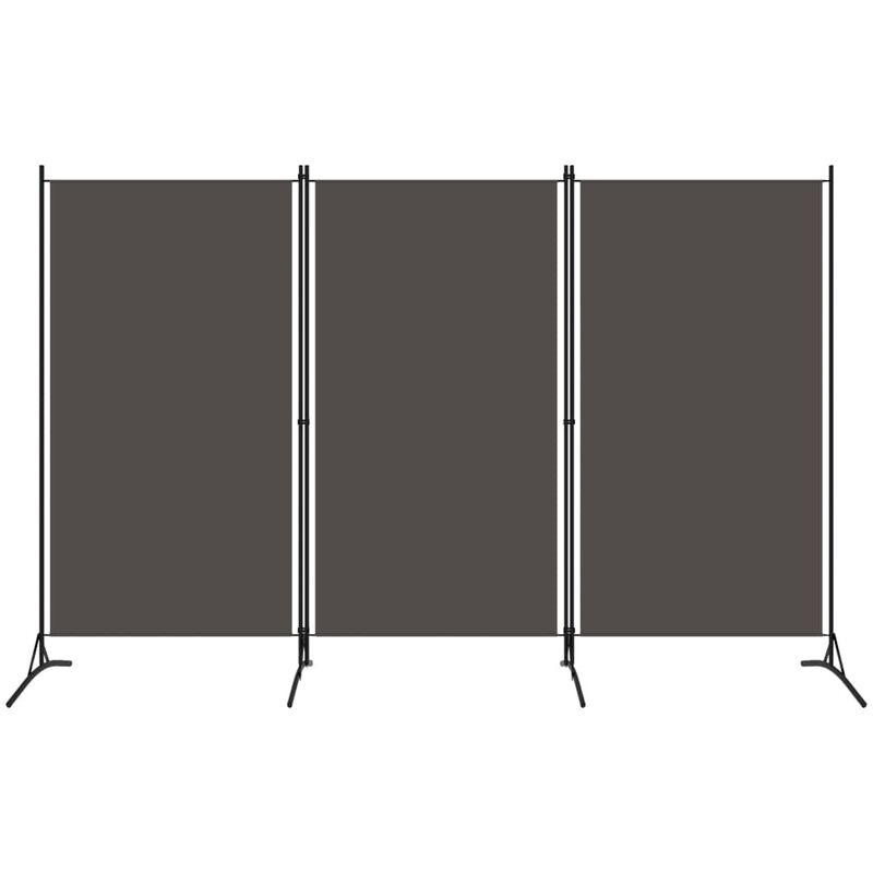 

Biombo divisor de 3 paneles gris antracita 260x180 cm