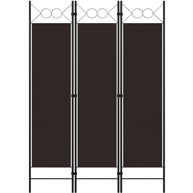

Biombo divisor de 3 paneles marrón 120x180 cm - Marrón