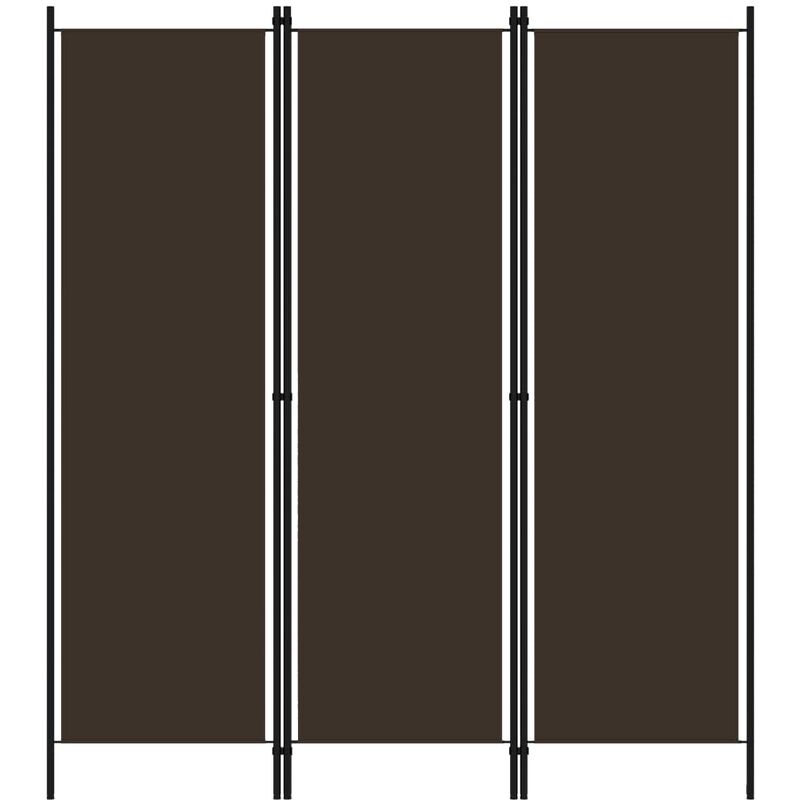 

Biombo divisor de 3 paneles marrón 150x180 cm - Marrón