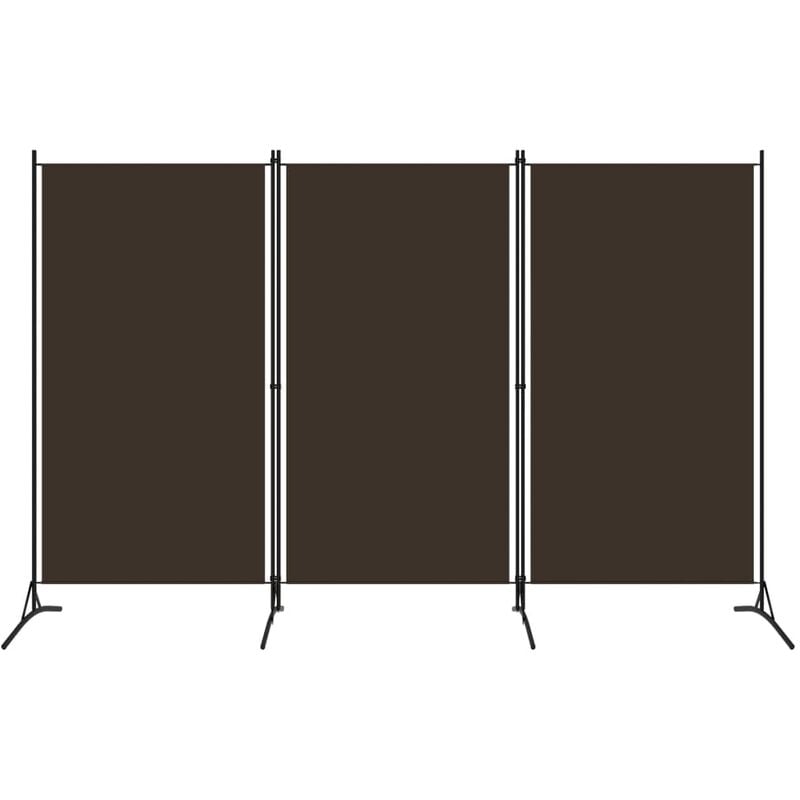 

Biombo divisor de 3 paneles marrón 260x180 cm - Marrón