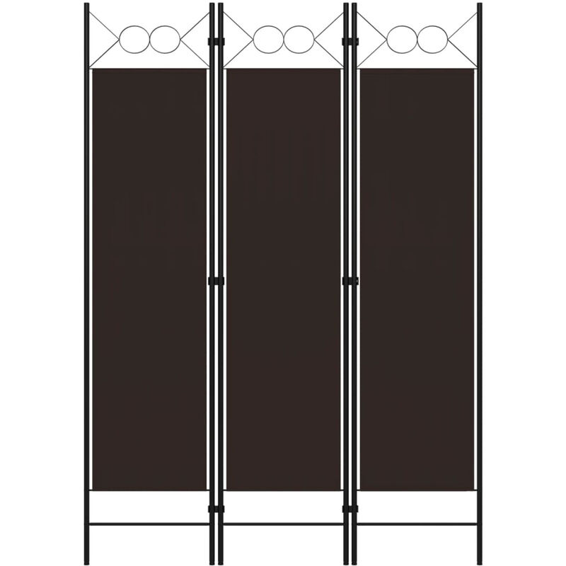 

Happyshopping - Biombo divisor de 3 paneles marron 120x180 cm