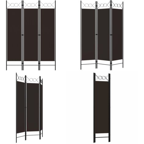 Biombo divisor de 3 paneles marrón 120x180 cm - Biombo de 3 paneles - Biombo de privacidad