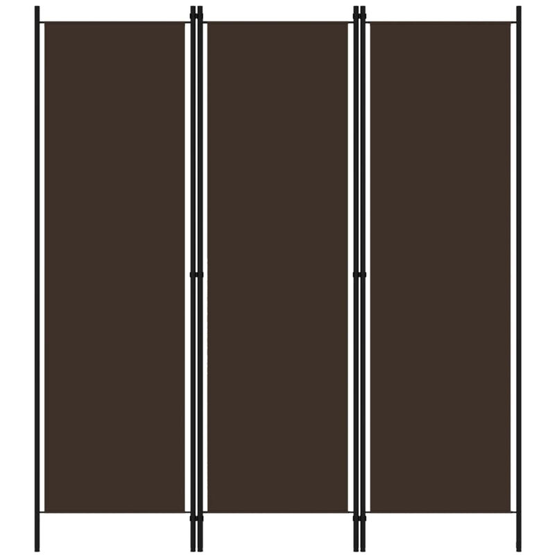 

Biombo divisor de 3 paneles marron 150x180 cm