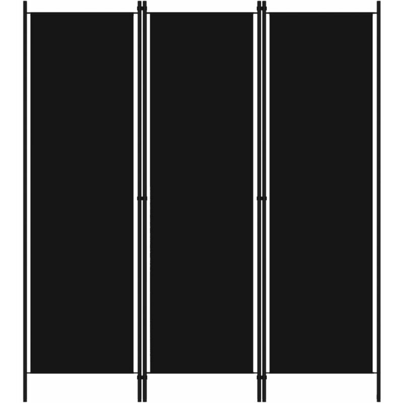 

Happyshopping - Biombo divisor de 3 paneles negro 150x180 cm